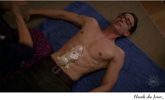 Christopher Gorham covered in Ice Cream on Ugly Betty - Hunk du Jour Christopher Gorham covered in Ice Cream on Ugly Betty - Hunk du Jour