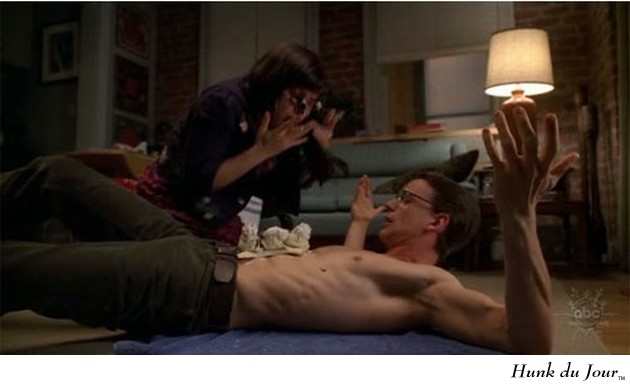 Christopher Gorham covered in Ice Cream on Ugly Betty - Hunk du Jour Christopher Gorham covered in Ice Cream on Ugly Betty - Hunk du Jour