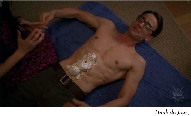 Christopher Gorham covered in Ice Cream on Ugly Betty - Hunk du Jour Christopher Gorham covered in Ice Cream on Ugly Betty - Hunk du Jour