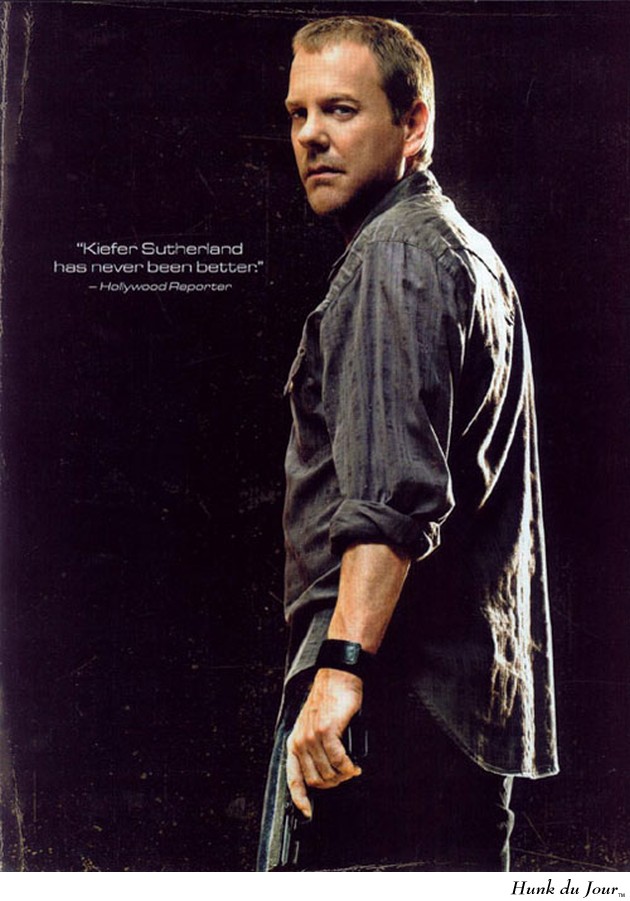 Kiefer Sutherland with gun in ad - Hunk du Jour Kiefer Sutherland with gun in ad - Hunk du Jour