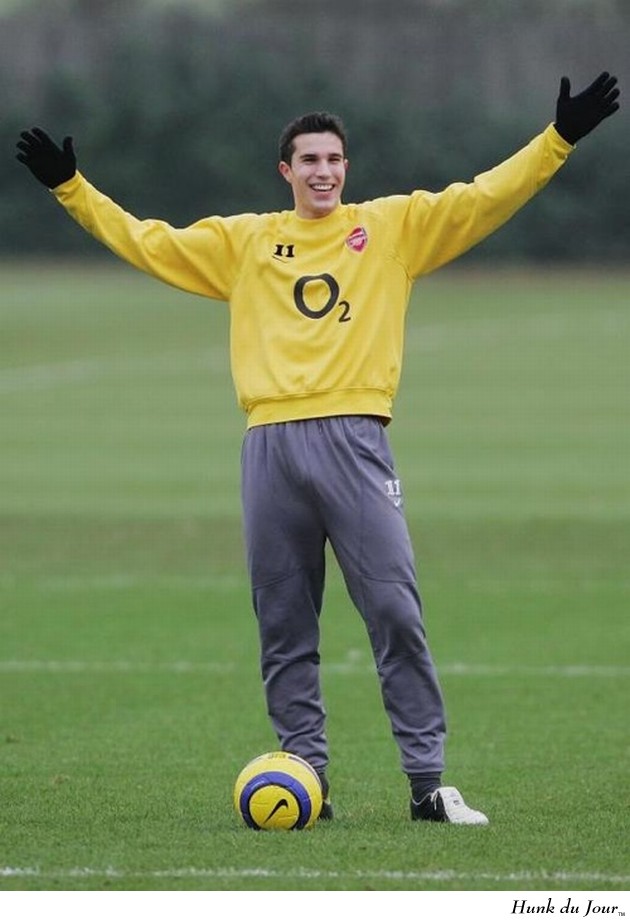Robin van Persie, in training gear - Hunk du Jour Robin van Persie, in training gear - Hunk du Jour