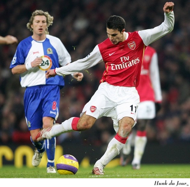 Robin van Persie doing his thing - Hunk du Jour Robin van Persie doing his thing - Hunk du Jour