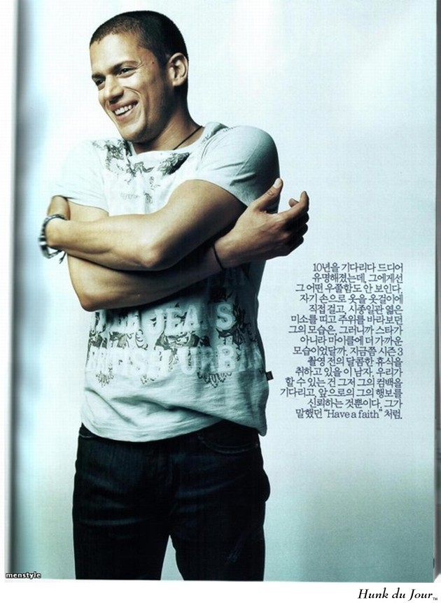 Wentworth Miller in Cosmo Men Korea - Hunk du Jour Wentworth Miller in Cosmo Men Korea - Hunk du Jour