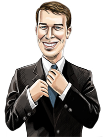 small sketch of Lead Hunkologist Christopher Michael